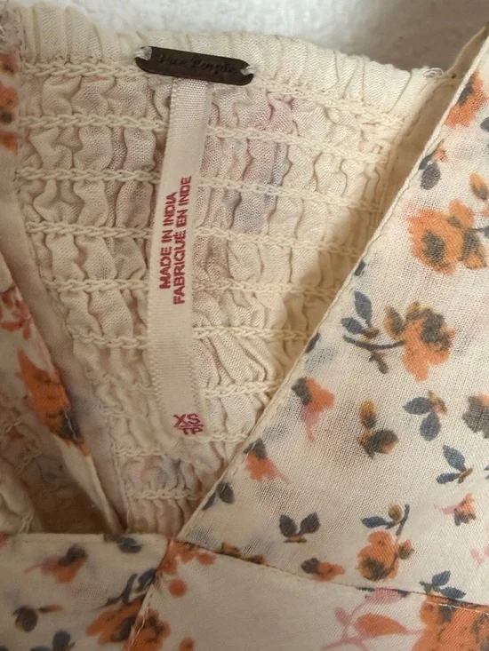 Free People Love You Floral Midi Dress XS - Picture 11 of 15